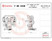 Brzdový strmeň BREMBO F BR 022B