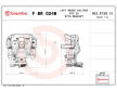 Brzdový třmen BREMBO F BR 024B