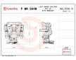 Brzdový strmeň BREMBO F BR 024B