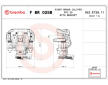 Brzdový třmen BREMBO F BR 025B