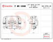 Brzdový třmen BREMBO F BR 036B