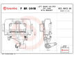 Brzdový třmen BREMBO F BR 044B