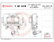 Brzdový třmen BREMBO F BR 044B