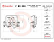Brzdový strmeň BREMBO F BR 059