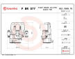 Brzdový třmen BREMBO F BR 077