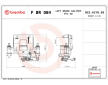 Brzdový třmen BREMBO F BR 084