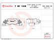 Brzdový strmeň BREMBO F BR 105B