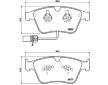 Sada brzdových destiček, kotoučová brzda BREMBO P 05 003