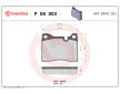 Sada brzdových destiček, kotoučová brzda BREMBO P 06 003