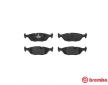 Sada brzdových destiček, kotoučová brzda BREMBO P 06 009