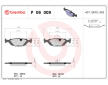 Sada brzdových platničiek kotúčovej brzdy BREMBO P 06 009