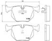 Sada brzdových destiček, kotoučová brzda BREMBO P 06 016