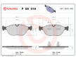 Sada brzdových destiček, kotoučová brzda BREMBO P 06 019