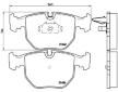 Sada brzdových destiček, kotoučová brzda BREMBO P 06 021