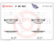 Sada brzdových destiček, kotoučová brzda BREMBO P 06 023