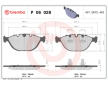 Sada brzdových destiček, kotoučová brzda BREMBO P 06 028