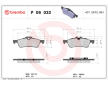 Sada brzdových platničiek kotúčovej brzdy BREMBO P 06 032