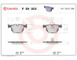 Sada brzdových destiček, kotoučová brzda BREMBO P 06 033