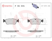 Sada brzdových destiček, kotoučová brzda BREMBO P 06 035X