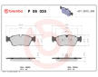 Sada brzdových destiček, kotoučová brzda BREMBO P 06 035