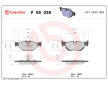 Sada brzdových destiček, kotoučová brzda BREMBO P 06 038
