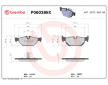 Sada brzdových destiček, kotoučová brzda BREMBO P06038NX