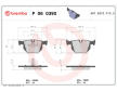 Sada brzdových destiček, kotoučová brzda BREMBO P 06 039X