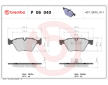 Sada brzdových destiček, kotoučová brzda BREMBO P 06 040