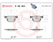Sada brzdových platničiek kotúčovej brzdy BREMBO P 06 044