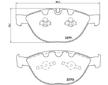 Sada brzdových destiček, kotoučová brzda BREMBO P 06 047