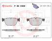 Sada brzdových destiček, kotoučová brzda BREMBO P 06 049X