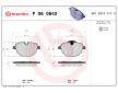 Sada brzdových destiček, kotoučová brzda BREMBO P 06 064X