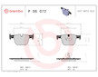 Sada brzdových destiček, kotoučová brzda BREMBO P 06 072