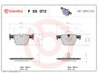 Sada brzdových destiček, kotoučová brzda BREMBO P 06 072