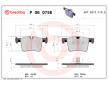Sada brzdových destiček, kotoučová brzda BREMBO P 06 075E