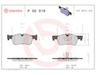 Sada brzdových platničiek kotúčovej brzdy BREMBO P 06 078