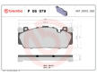 Sada brzdových destiček, kotoučová brzda BREMBO P 06 079