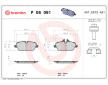 Sada brzdových destiček, kotoučová brzda BREMBO P 06 091