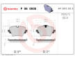 Sada brzdových destiček, kotoučová brzda BREMBO P 06 093E