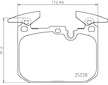 Sada brzdových destiček, kotoučová brzda BREMBO P 06 098