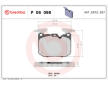 Sada brzdových destiček, kotoučová brzda BREMBO P 06 098