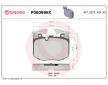 Sada brzdových destiček, kotoučová brzda BREMBO P06099NX