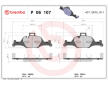 Sada brzdových destiček, kotoučová brzda BREMBO P 06 107