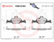 Sada brzdových destiček, kotoučová brzda BREMBO P06107NX