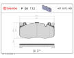 Sada brzdových destiček, kotoučová brzda BREMBO P 06 112