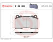 Sada brzdových destiček, kotoučová brzda BREMBO P 09 004