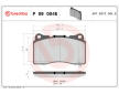 Sada brzdových destiček, kotoučová brzda BREMBO P 09 004E