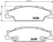 Sada brzdových destiček, kotoučová brzda BREMBO P 09 007