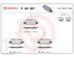 Sada brzdových platničiek kotúčovej brzdy BREMBO P 09 027