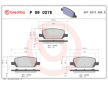 Sada brzdových destiček, kotoučová brzda BREMBO P 09 027E